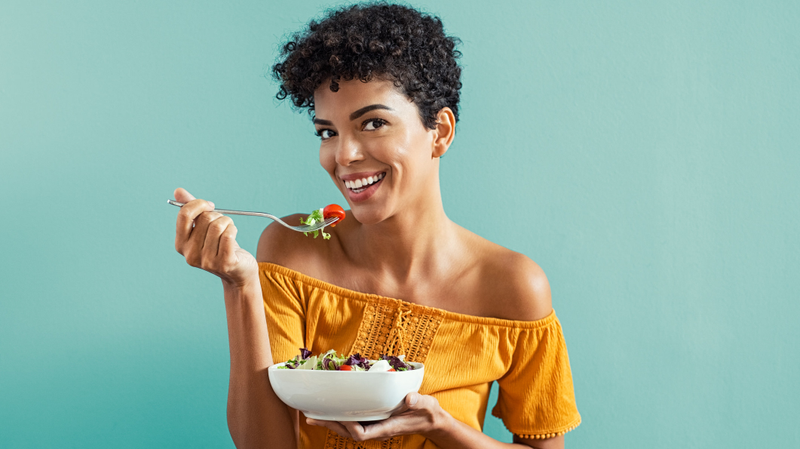 The fabled Woman Laughing Alone With Salad